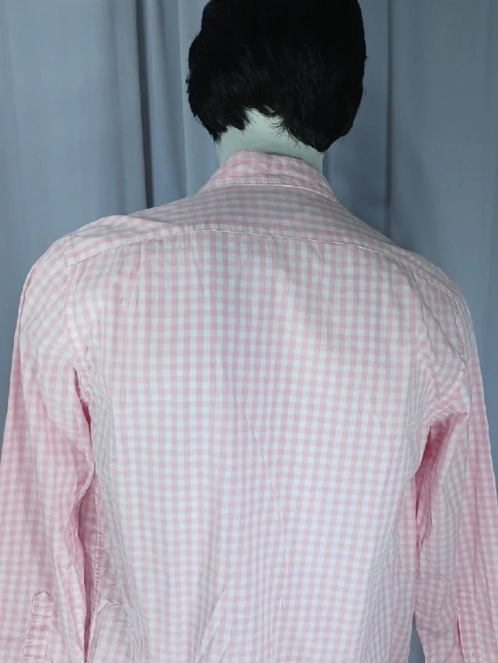 J. Crew Pink and White Gingham Shirt